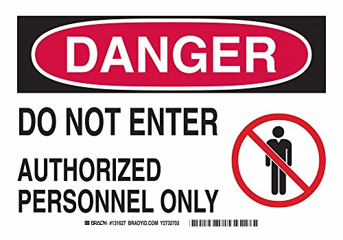 Panneau d'admission rectangulaire Brady 131627 pour signalisation