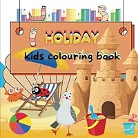 Holiday, kids colouring book: Holiday Colouring Adventure (Kids colouring books with Lila Ladybird) B0F5QHHHG4 Book Cover