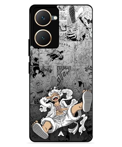 Image of Premium Anime 2 Case for iQOO Z9 Lite (Glossy Finish) Soft-Touch Metal TPU Back Cover, Shockproof, Designer, Aesthetic Mobile Phone Case