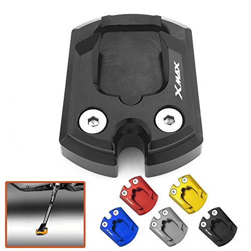 Heinmo Accessoires de moto Béquille Latérale Béquille Latérale Pied Béquille Latérale Agrandir Béquille Extensible Kickstand Pour YAMAHA XMAX 125/250/300 2017-18 Cover
