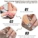 Heclia 4 Pcs Professional Cat Eye Nail Art Kit 3-in-1 Magnetic Tool with Magnetic Pen for Gel Polish Create Stunning Cat Eye Effect for DIY Manicures Salon Nail Designs Professional Artists