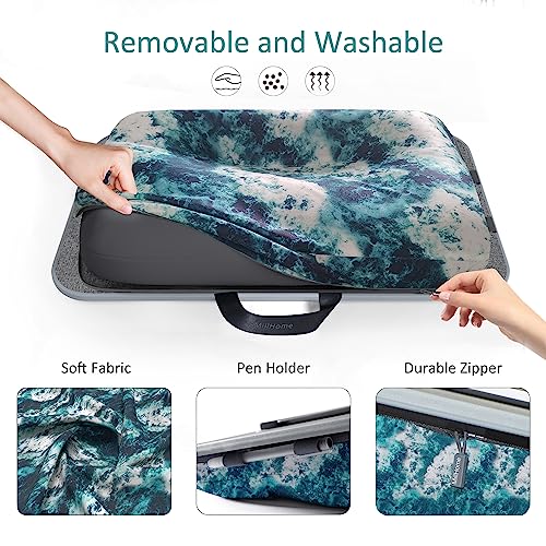 Lap Desk With Pillow Cushion, Home Office Portable Laptop Lap Desk With Device Ledge & Tablet Holder, Removable & Washable, For Sofa Bed Working Writing, Lap Desk For Laptop, Fits Up To 17 Inch Laptop #TOP4