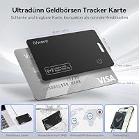 2pcs 1.7mm Ultradünn Tracker Karte, Kabelloses Laden, Kompatibel mit Apple „Wo ist?“ (Find My), 80-100dB Alarm, IP68 Wasserdicht, Getrennt-Warnung für Portemonnaie, Koffer, Schlüssel – Ansicht 8