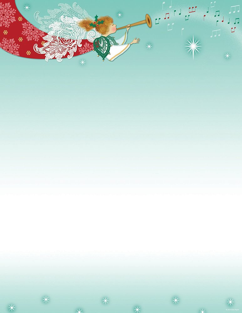 Great Papers!Herald Angel Letterhead, 80 count, 11" x 8.5" (2014053)