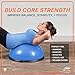URBNFit Half Balance Ball - Stability Balance Board Trainer w/Resistance Bands for Core and Full Body Exercise