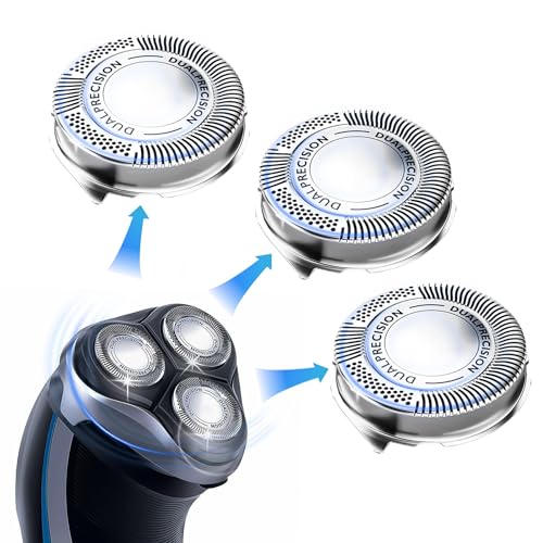 Lot de 3 Têtes de Rasoir de Rechange Compatibles avec Philips Hq8, Comfortcut, Pour Rasoir Aquatec At810 At811 At880 Pt710 Pt720 Pt730 Hq6090 Hq8160