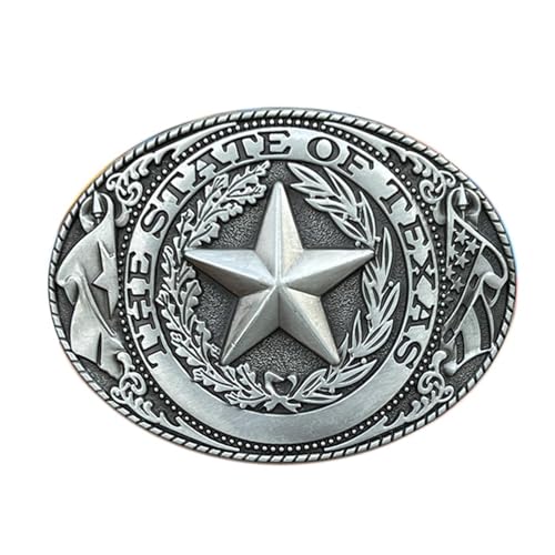 Seternaly Texas Belt Buckles Cowboy Star Belt Buckles for Men Women Boys Girls Christmas Halloween Birthday Gifts