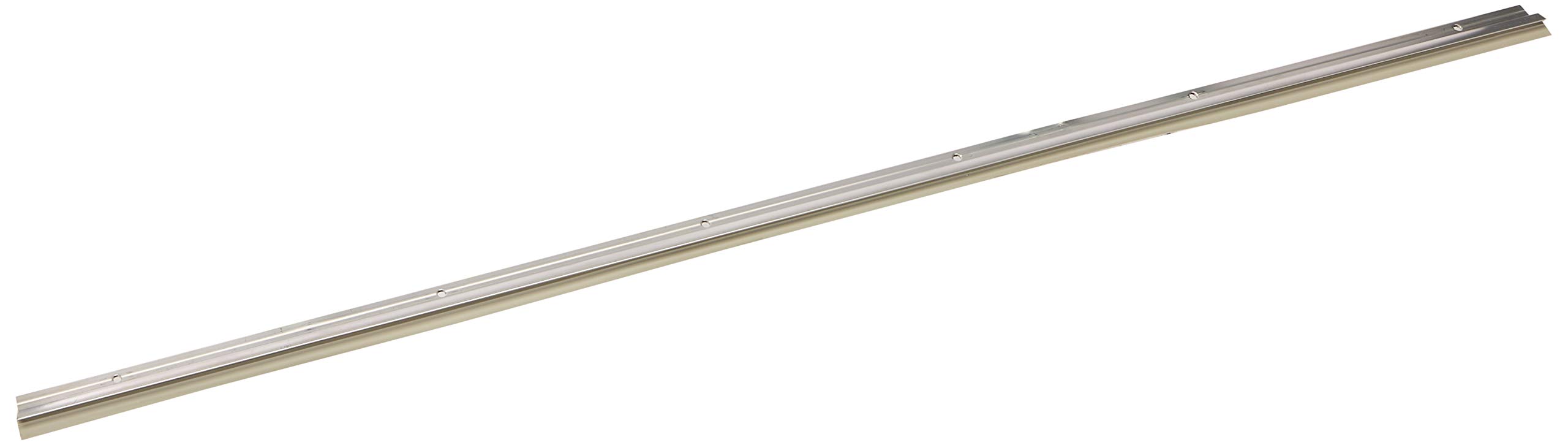 Pemko Door Bottom Sweep with Rain Drip, Mill Finish Aluminum with Gray Vinyl Insert, 0.5" W x 1.5" H x 36" L