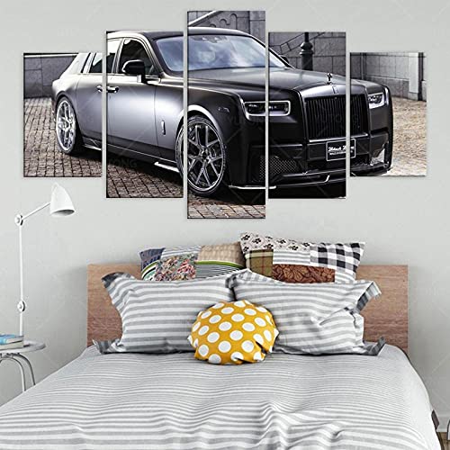 Impression HD modulaire sur toile de voiture triptyque 5 pièces