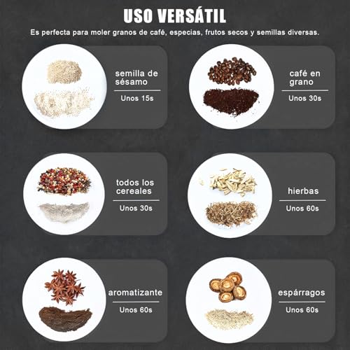 Recopilación de Molinillos de café eléctricos con cuchilla Top 10. 12 Imagen adicional