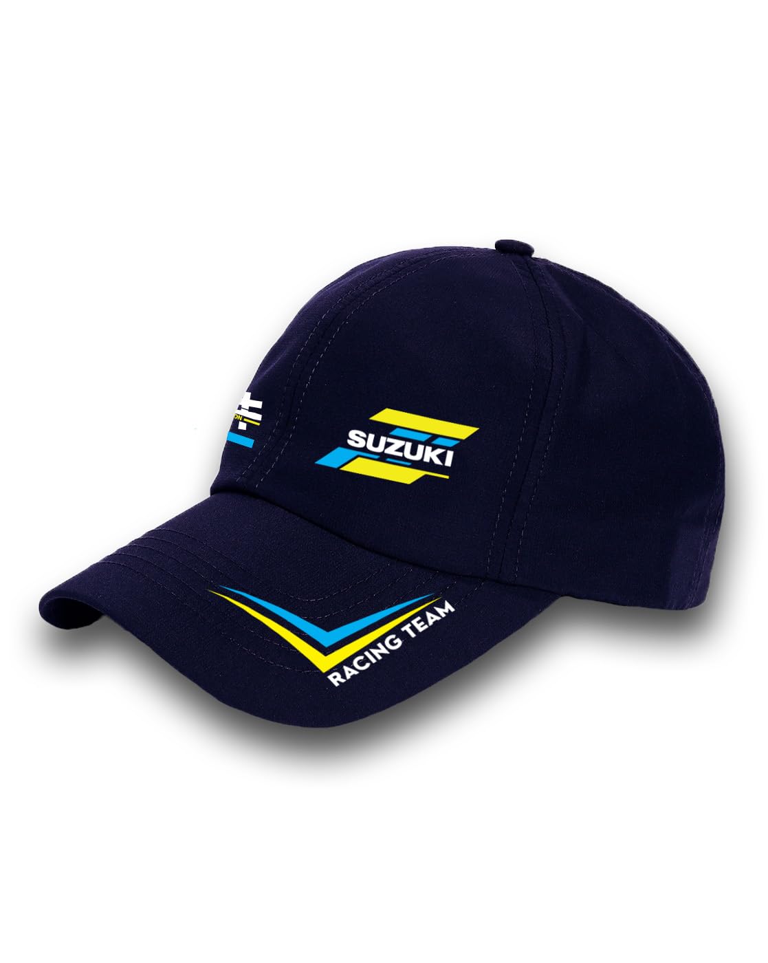 fastbend FBC 029 - Suz ukira CING Navy Blue Motorcycle Funky Racing Car Automotive - Adjustable Cap-picture-12