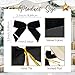Artmag 24 Pcs Velvet Christmas Bows for Christmas Decoration, Wreath, Garland, Gift Wrapping, Wedding, Party, Twist Tie Bows for Home Decor (Width of 1