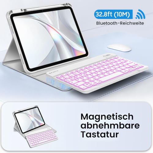 FINTIE Hülle mit Tastatur für iPad A16 11 Generation/10 Gen (11/10.9 Zoll) – Ansicht 6