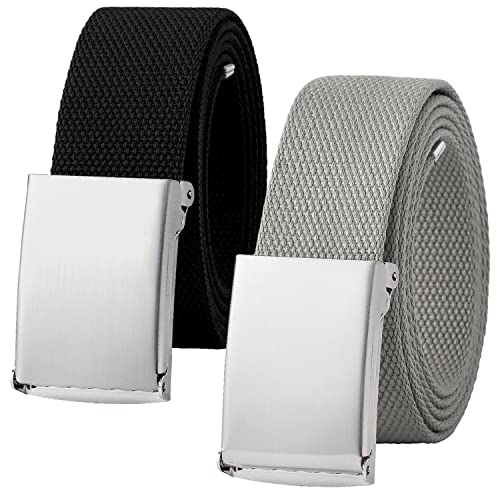 Image of Falari Canvas Web Belt Fully Adjustable Cut to Fit Golf Belt Flip Top Buckle