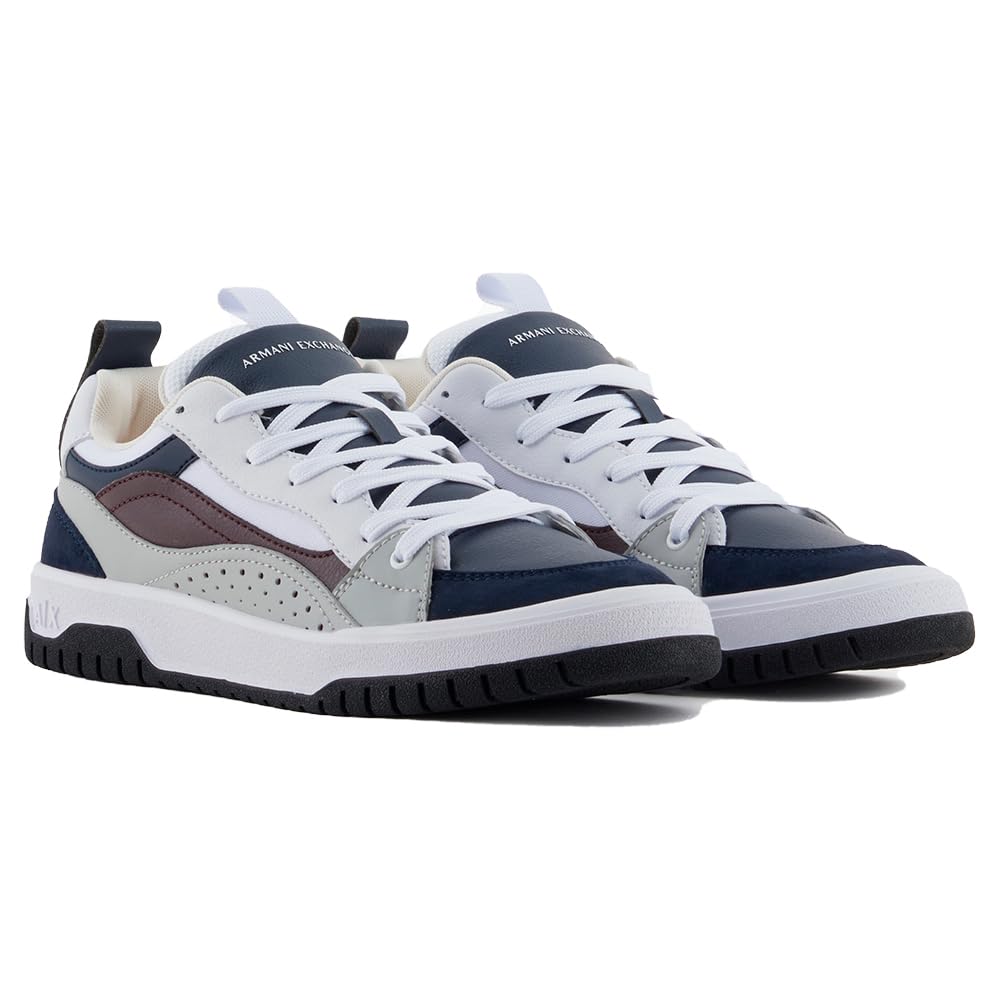Armani Exchange Men's Duck, Sneaker, Navy+op.White, 41