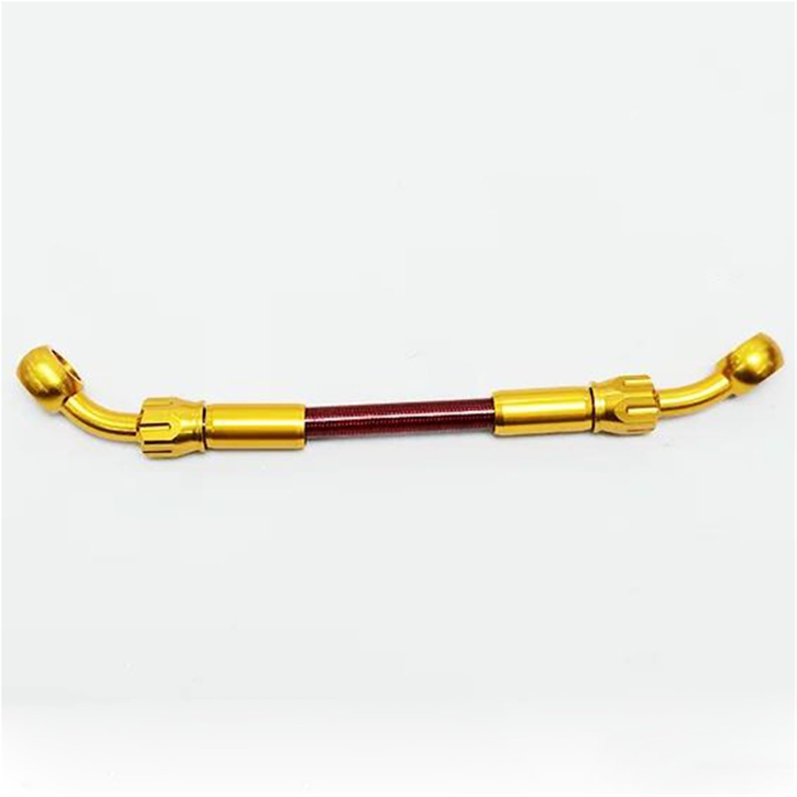 Hydraulic Brake Hose Motorcycle 28°-28° Brake Hose Fittings Stainless Steel Braided Oil Pipe Clutch Tube with 360 Degree Rotatable Banjo M10 Accessories(2200mm)