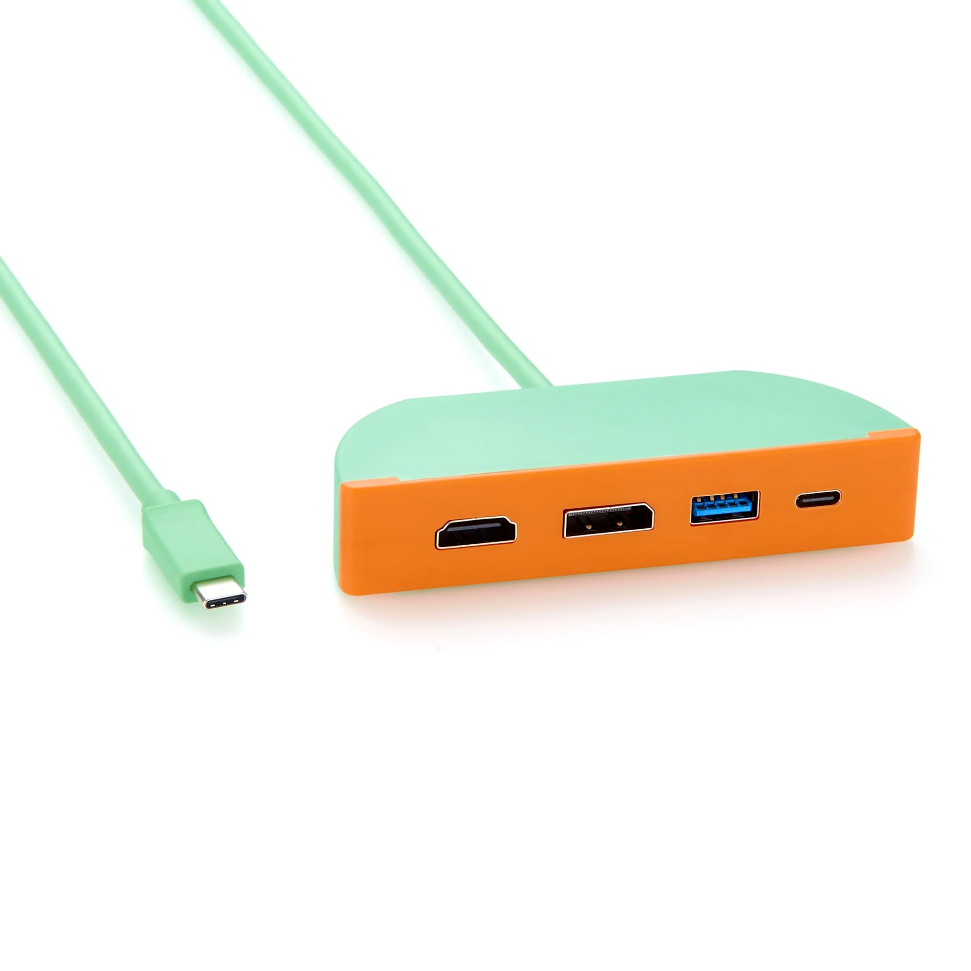 4-in-1 Portable USB C Hub, Multiport Adapter with Dual Monitor 4K@60Hz HDMI DisplayPort, 10Gbps USB-C and USB-A Data Ports, for Laptop, macOS, Windows, Linux (1.5M)-picture-25