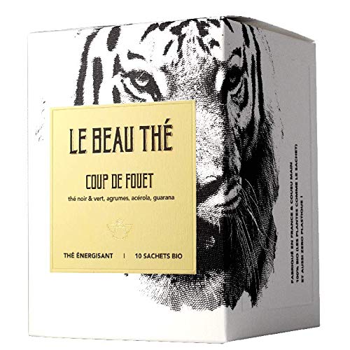 Le Beau Thé - Té - Infusión - Infusión - té negro - té ecológico - Fabricado en Francia - Citronela y Guarana - Infusión energética - golpe de batidor - 10 bolsitas Cover