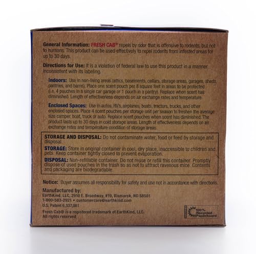 Fresh Cab FC1P12WEB Botanical Rodent Repellent - Environmentally Friendly, Keeps Mice Out thumb #7
