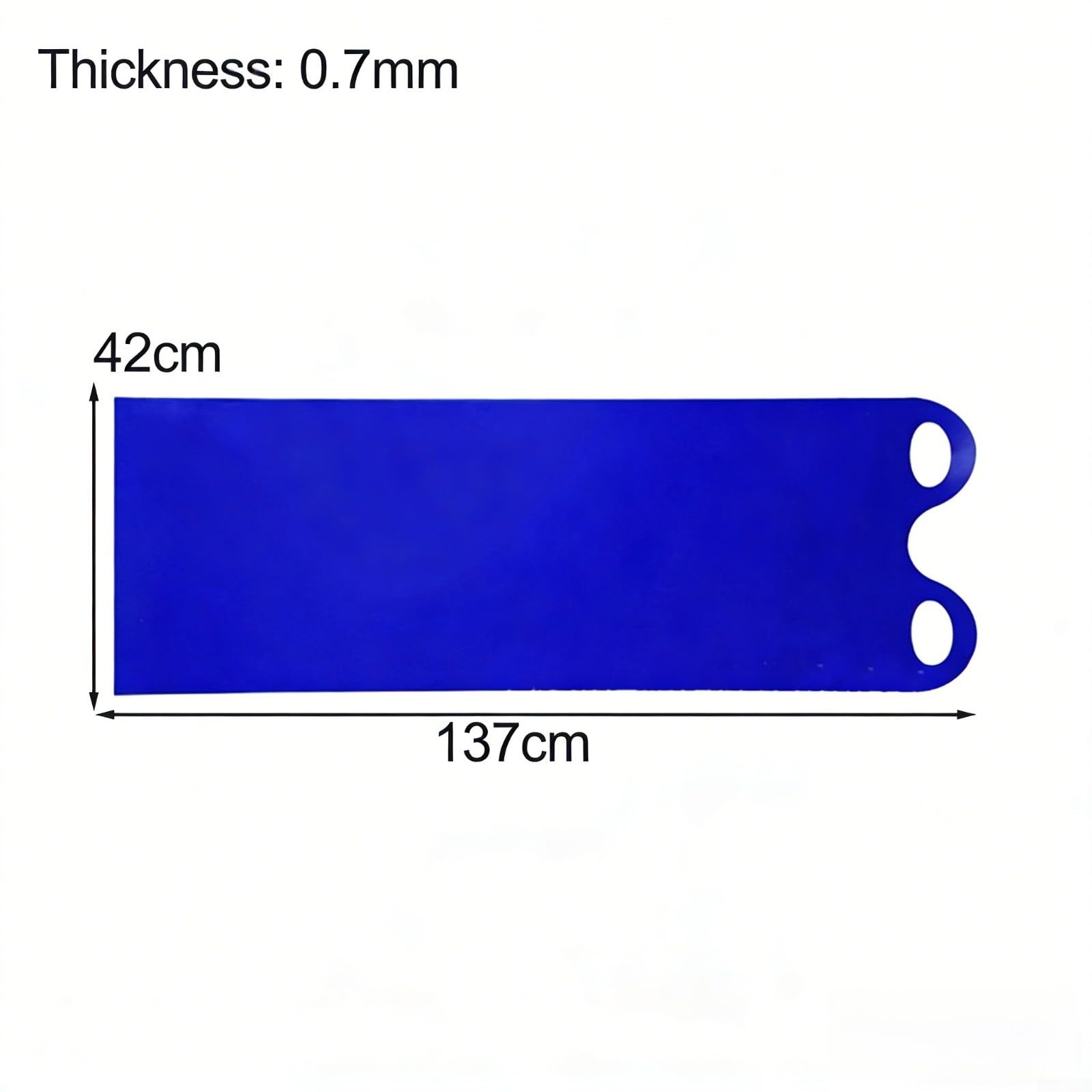 Luge À Neige Pliable 137X42cm, Plastique Résistant Au Froid Pour Enfants Et Adultes, Léger Et Portable Pour Hiver(137cm blue 4 packs)