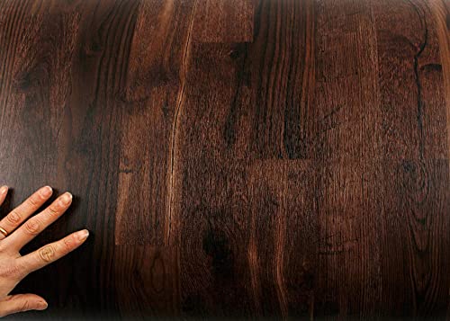 Papel pintado autoadhesivo de madera para ocultar imperfecciones en mesas y restaurar puertas 4
