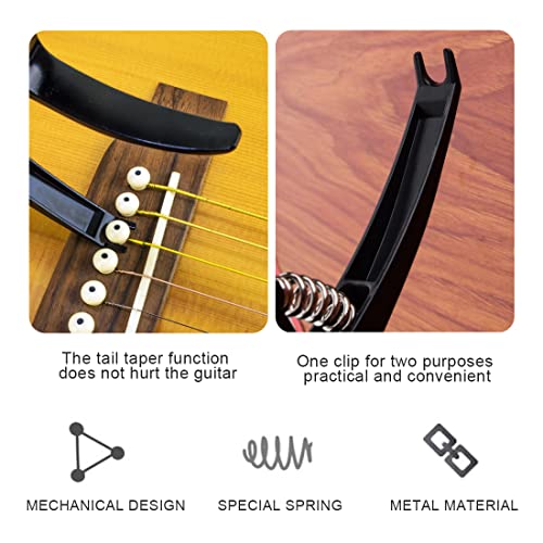 MenYiYDS Capo de guitare capo capo pour presque toutes les guitares capo de guitare capo de guitare (noir) - Les Beatles, Paul McCartney, John Lennon, RIngo Starr, George Harrison MenYiYDS Capo de guitare capo capo pour presque toutes les guitares capo de guitare capo de guitare (noir) – Image 5