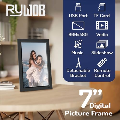 Image of 7 Inch Mini Monitor,TFT LCD Screen,HDMI /USB /Card /AV Input,Mini Monitor with Built-in Speakers and Remote,Multi-Function Mini Small Display for Raspberry Pi PC /TV /DVD