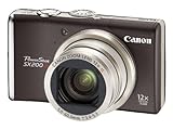 Canon PowerShot SX200 IS Digital Camera - Black (12.1 MP, 12x Optical Zoom) 3.0 inch LCD (Renewed)