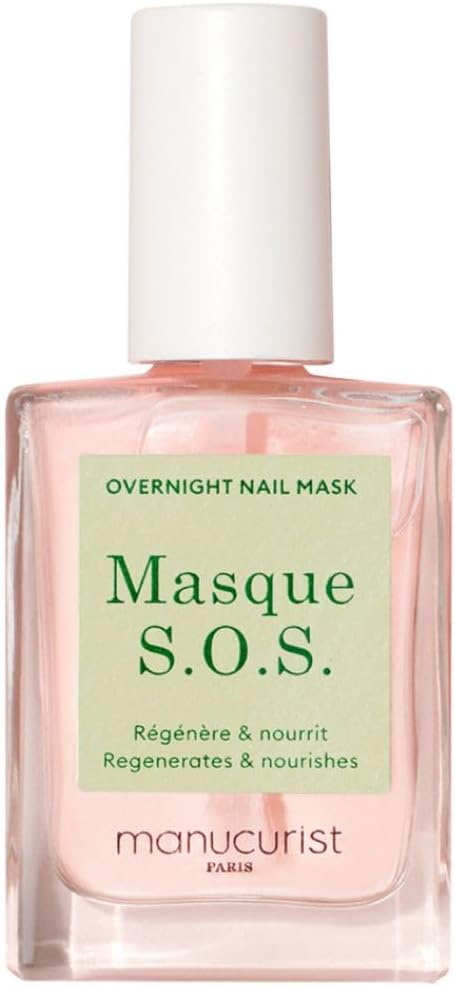 Manucurist S.O.S Mask, herstellend masker, nachtverzorging, beschadigde nagels, verrijkt met D-Panthenol – herstellende behandeling voor nagels – versterking en verharding van nagels – verzorging