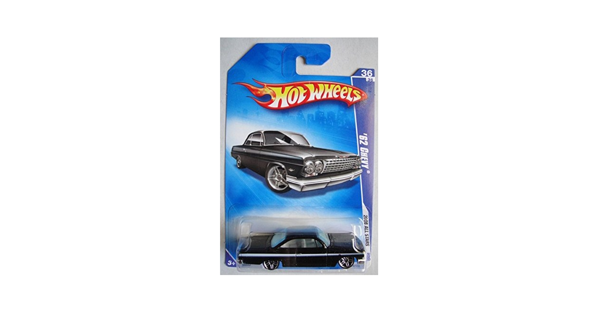 Amazon.com: Hot Wheels 2008 All Stars, Black '62 Chevy 36/36