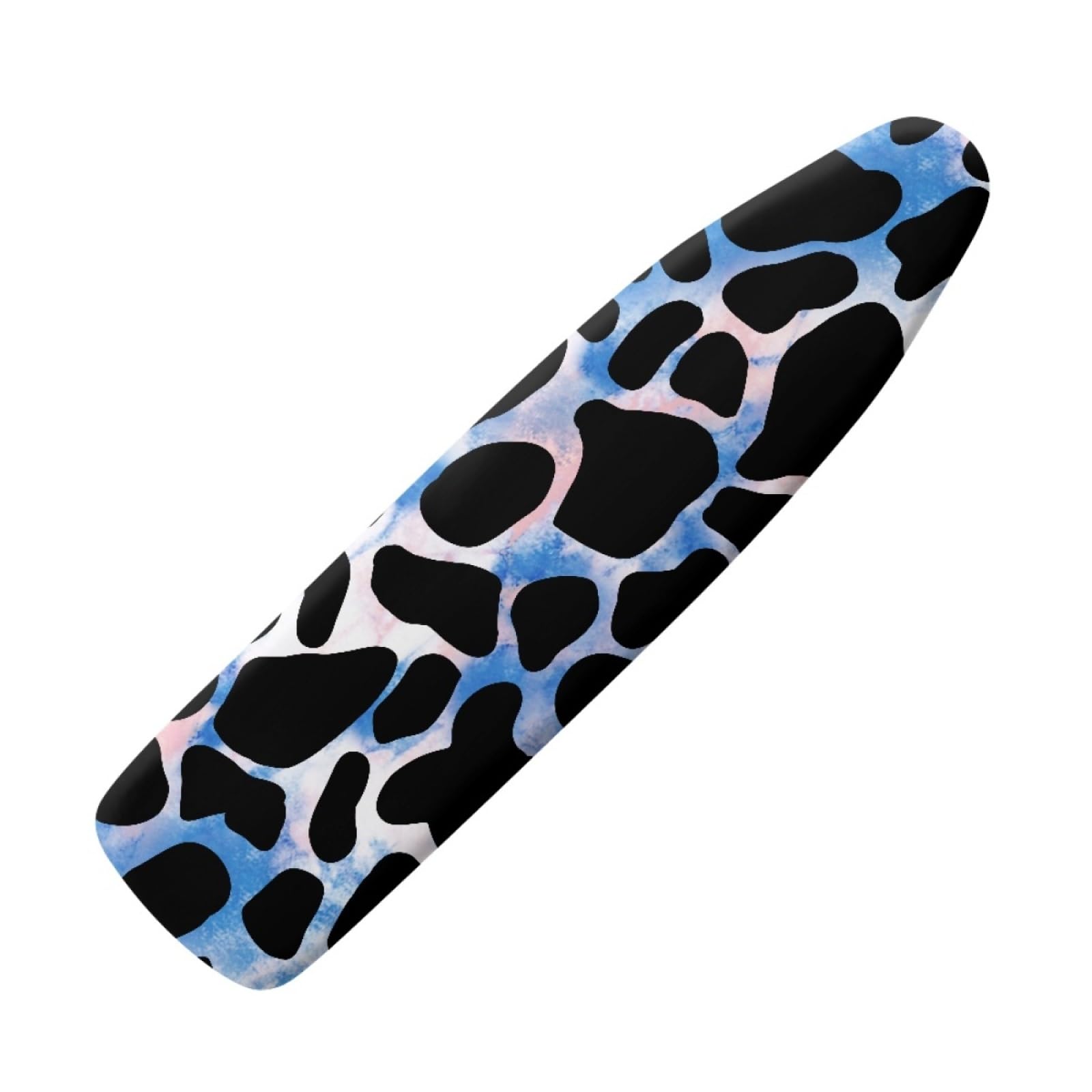 Dwetcxo Blue Black Graffiti Ironing Board Covers 135 X 45 Iron Board Covers And Pad Thick Resist Scorching And Staining Thick Easy Fit Iron Cover Adjustable Elastic Rope Ironing Boards Cover 135X45cm