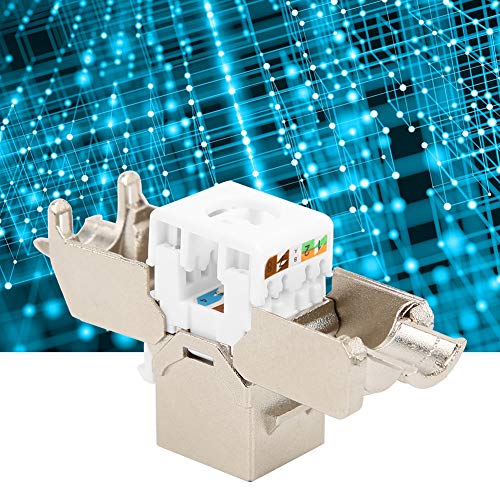 Interface de rede grátis para jogar CAT6A, tomada Keystone blindada CAT6A, Engenharia de rede Keysto