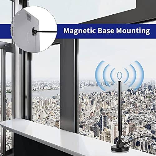 Replacement 5.8dBi Strengthen Magnet Base Long-Range Cellular 868MHZ LoRa Gateway Lorawan Antenna with 3M/10FT Cable for Helium Hotspot RAK Nebra Bobcat 300 SenseCAP M1 Hotspot HNT Miner, Supareial