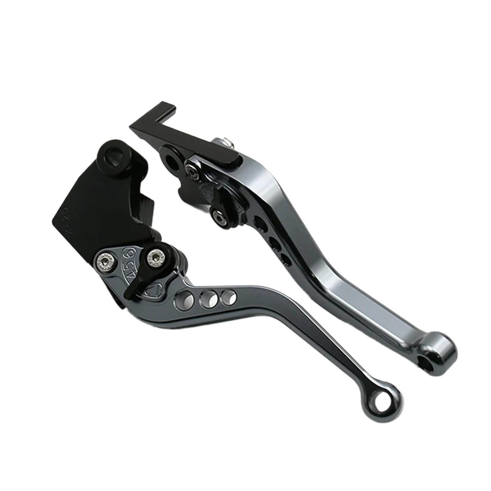 KKMNAIF Motorcycle Handlebar Brake Clutch Lever for VTR250 1998-2006 for MC19 22 CBR250 1988-1994 for CBF500 2006-2007 Motorcycle Brake Lever(Gray Short)