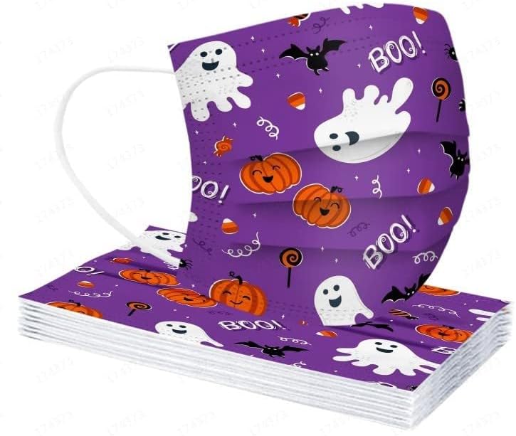 Miniatura 4 de 50 cubrebocas desechables con estampado floral de primavera con diseños para adultos, 3 capas con alambre para la nariz