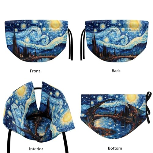 Image of Van Gogh Starry Night Teapot Cozy for Teapot Tea Pots Cozy for Keeping Warm Portable Easy to Clean Coffee Pot Cozy Polyester for Hotel Thicken Kettle Dust Cover for Kitchen