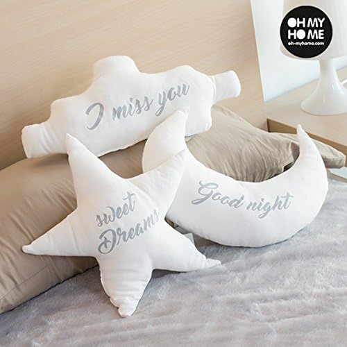 Oh My Home Star, Moon and Cloud Children's Cushions (Pack of 3)