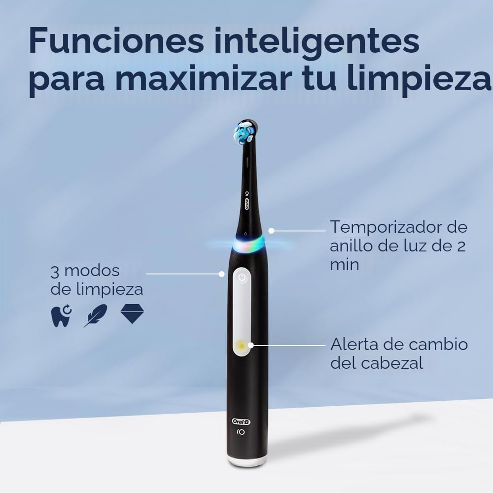 Oral-B iO Series 3 Cepillo de dientes eléctrico con (1) cabezal de cepillo, recargable, color blanco