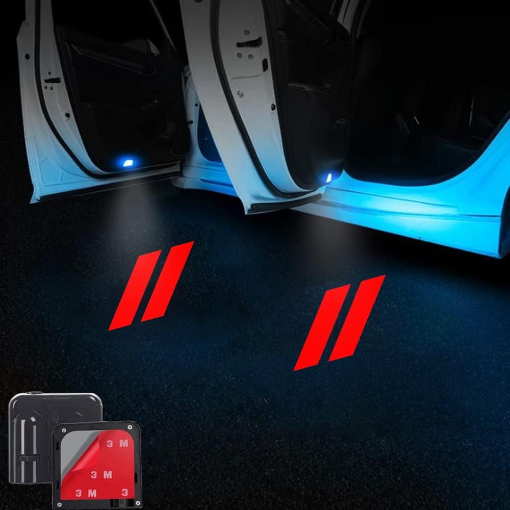 bibeizi 2Pcs Car Door Lights Projector for Dodge,Wireless Car Door Paste Projector