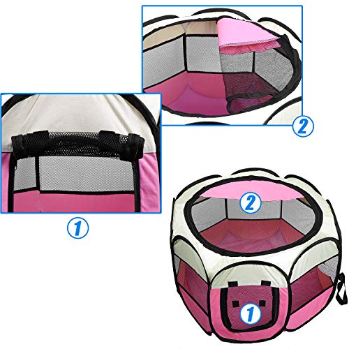 Coolty Recinto Pieghevole per Cagnolini, Cani