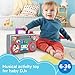 Fisher-Price Laugh & Learn Busy Boombox, Retro-Inspired Musical Infant Activity Toy with Learning Content for Baby and Toddlers (Amazon Exclusive)