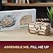 UGEARS 3D Wooden Puzzles Box - 3D Puzzle Antique Wooden Box Wooden Model Kits for Adults - Laser-Cut Mechanical Model Construction Kit