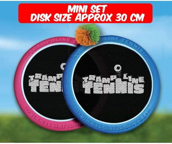 The Happy Puzzle Company Mini Trampoline Tennis Set - 30cm Diameter, Fun and Skill-Building Game for Ages 4+