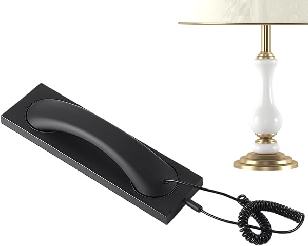 Auricular de teléfono para teléfono celular, línea fija de mano tipo C, con micrófono, receptor de teléfono retro con cable, hogar, casa, escuela, aula, decoración, videoconferencia, hogar - 1