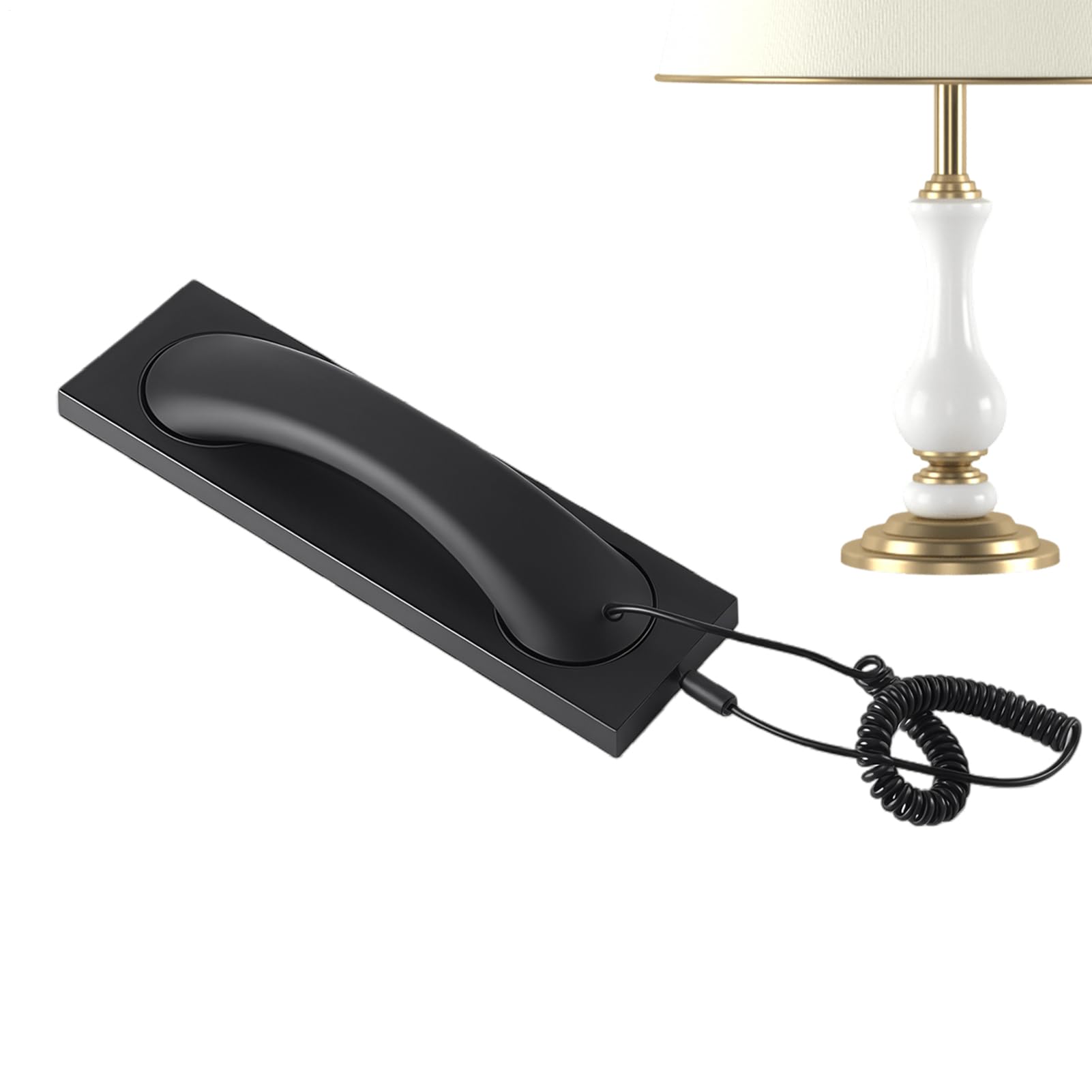 Auricular de teléfono para teléfono celular, línea fija de mano tipo C, con micrófono, receptor de teléfono retro con cable, hogar, casa, escuela, aula, decoración, videoconferencia, hogar