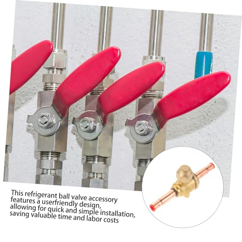 Válvula de bola de carga para HVAC SHINEOFI compatible con refrigerantes 5