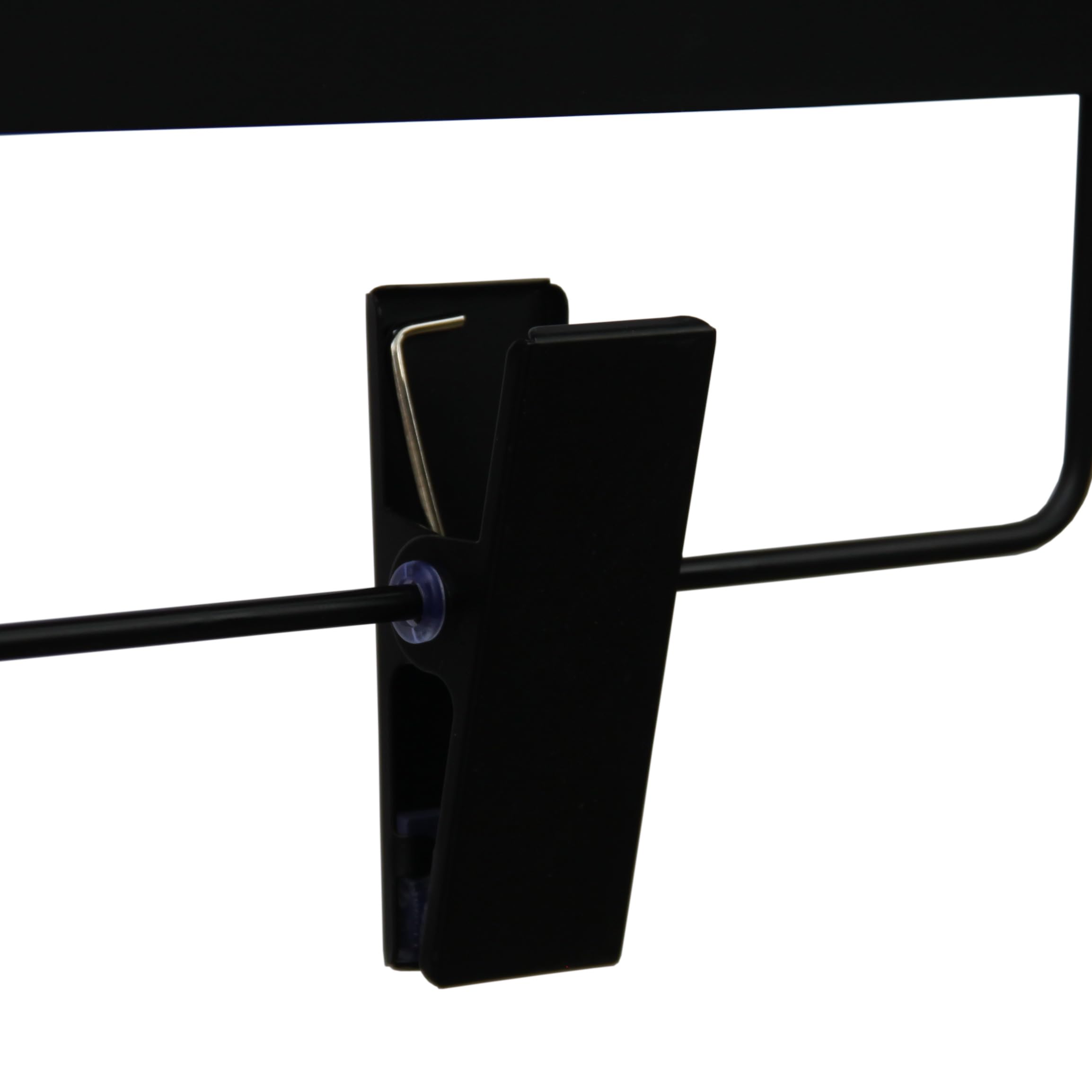 Percha para pantalones y faldas, color negro, 25 unidades