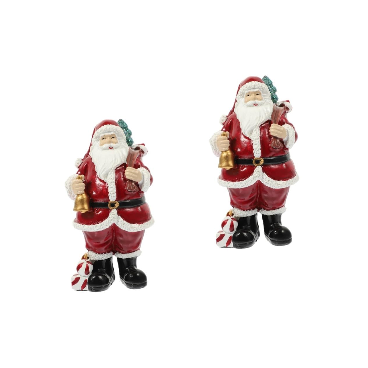 Cabilock 2 Pz ornamenti di babbo natale decorazioni natalizie e statua di babbo e desktop di e di babbo e statuina decorativa di Babbo e