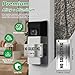 Metal Doorbell Cover No Soliciting Sign for House，Universal Fitting Doorbell Cover That Rotates From NO SOLICITING to DO NOT DISTURB,Flipable No Solicitors Sign for Ring Doorbell, Horizontal & Vertical Mode, Easy Installation，The Gift for Home Offices and Moms with Sleeping Baby.