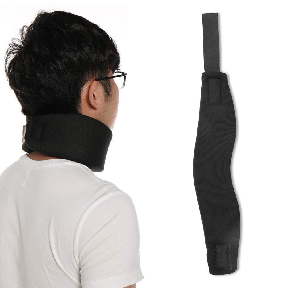 Neck Support Brace, Cervical Collar Neck Support Brace Soft Sponge Ergonomic Design for Neck Pain Relief Upper Back Comfort (S)